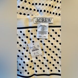 J.Crew Silk Polka Dot Scarf